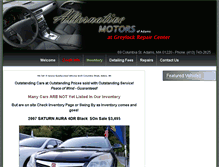 Tablet Screenshot of alternative-motors.com